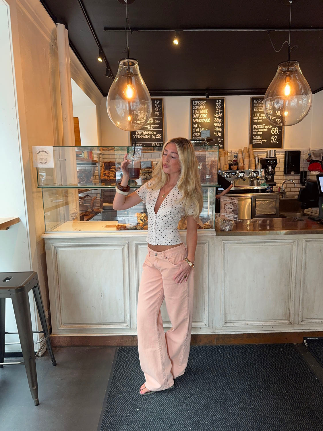 Emmaline low waisted jeans - Orange