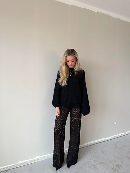 Marla lace pants - Black