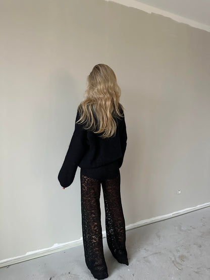 Marla lace pants - Black