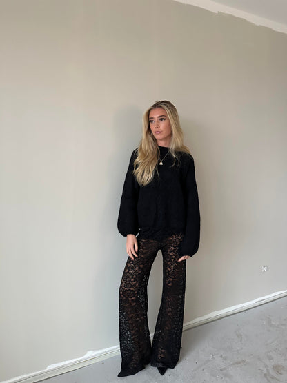 Marla lace pants - Black