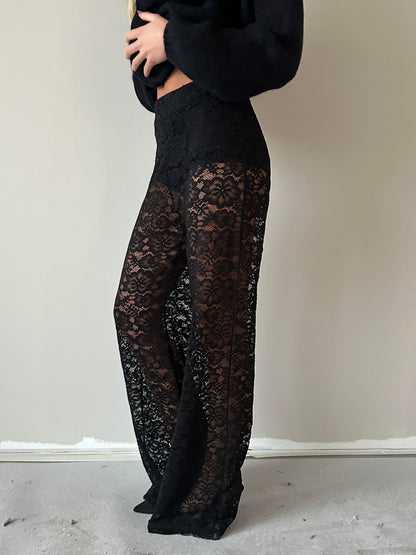 Marla lace pants - Black