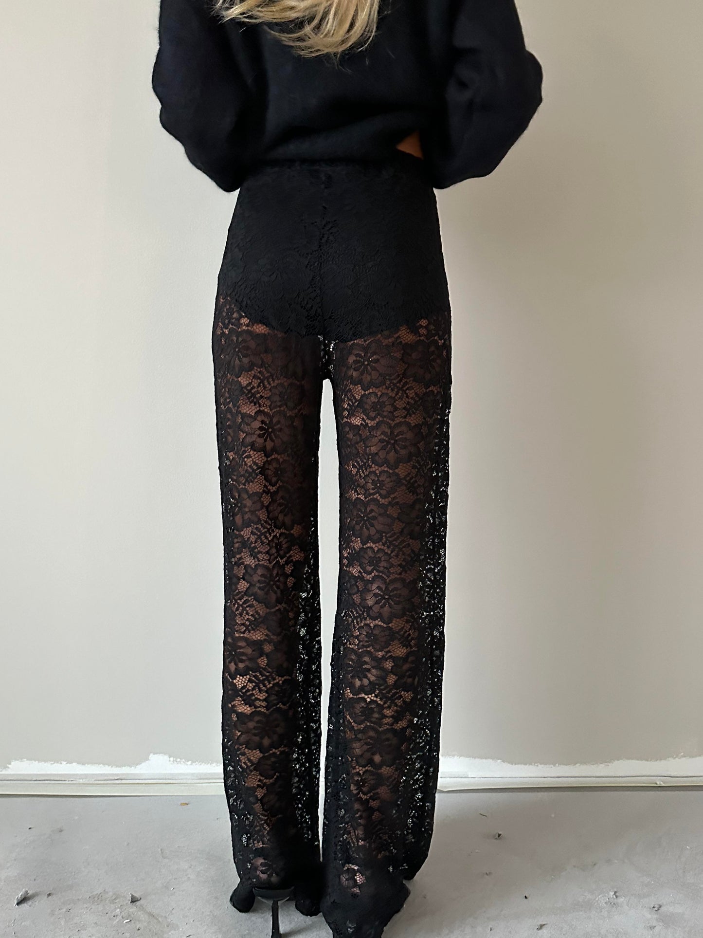 Marla lace pants - Black