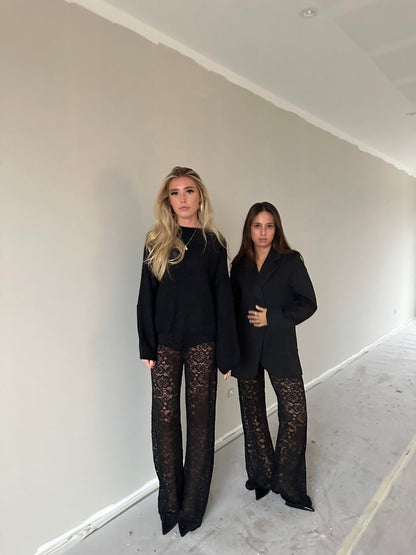 Marla lace pants - Black