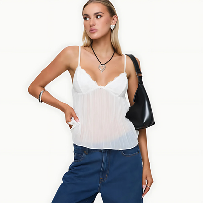 The Lemon Pleat Top