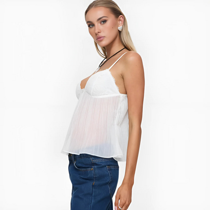 The Lemon Pleat Top