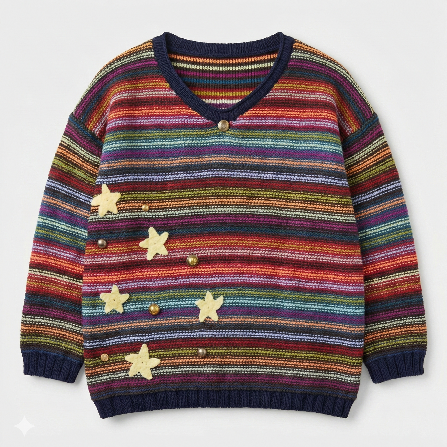 The Rainbow Star Sweater