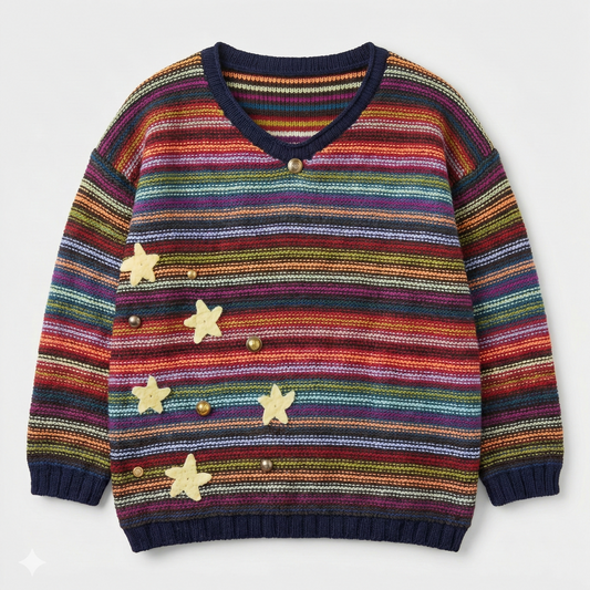 The Rainbow Star Sweater