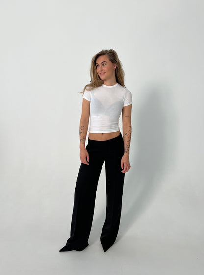 Britney low waisted suit pants - Black