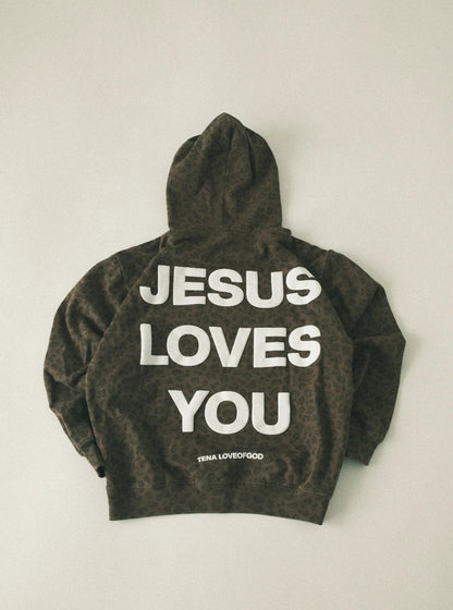 The Camo 'Jesus Loves You' Hoodie