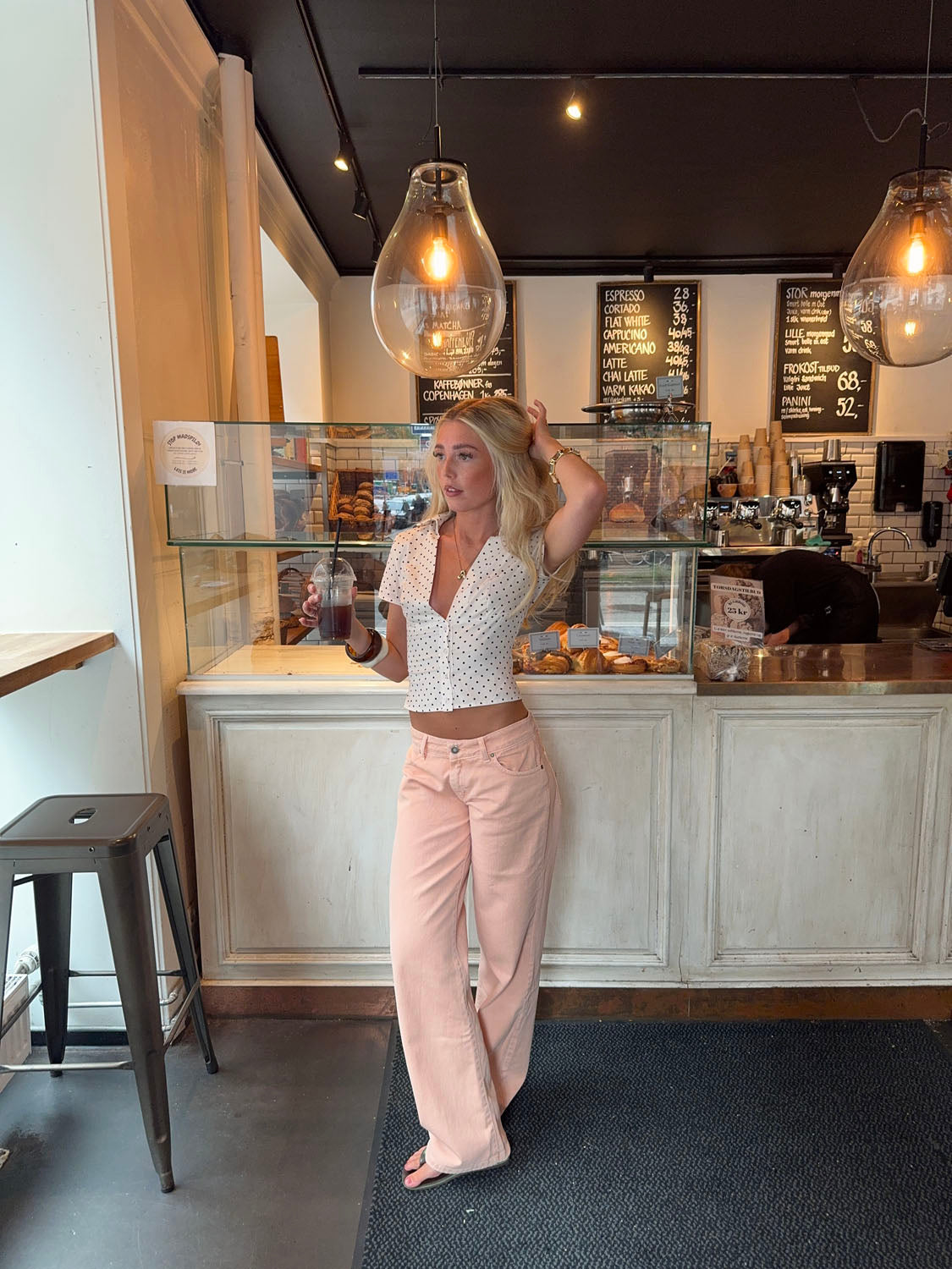 Emmaline low waisted jeans - Orange