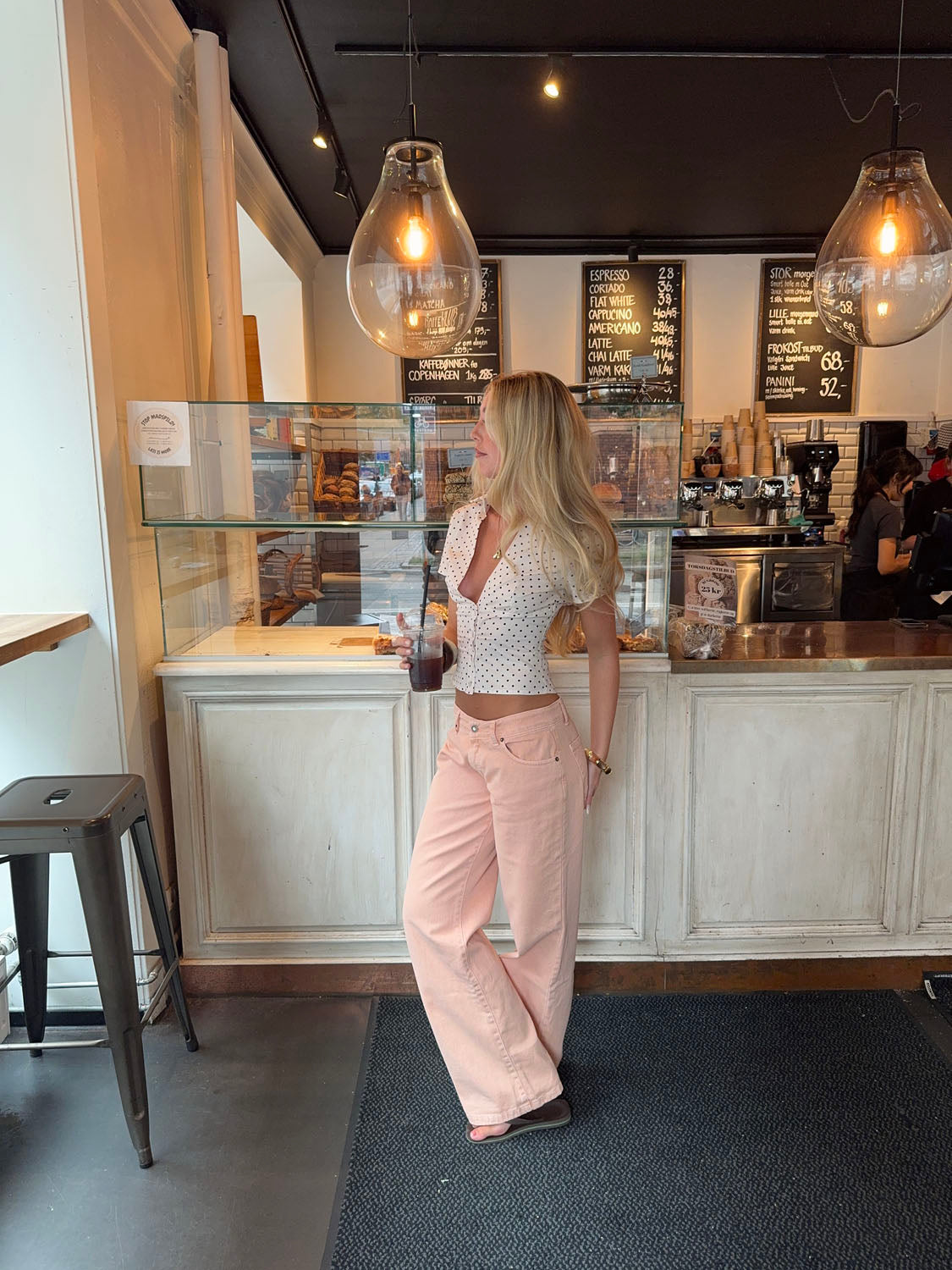 Emmaline low waisted jeans - Orange