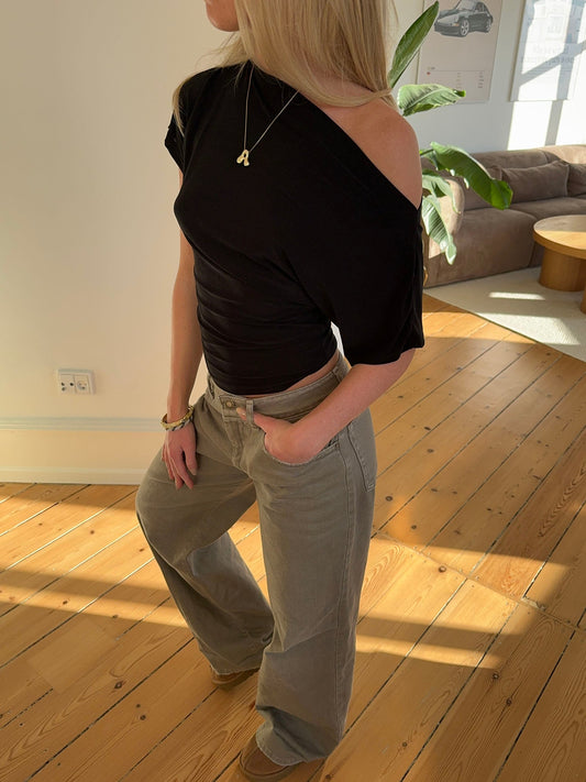 Florine fitted t-shirt - Black